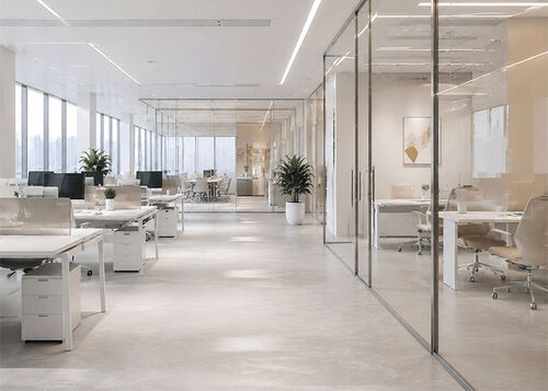 Office Partition Wall Installation
