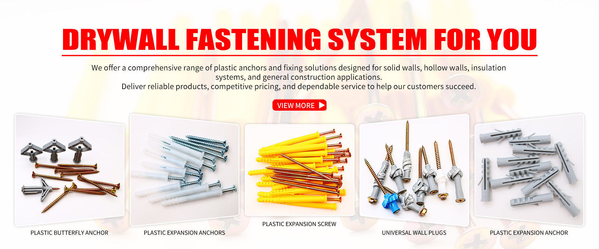 Quality Plastic Expansion Anchors factory