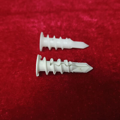 Good price Nylon Drywall Self Tapping Wall Anchors 6mm X 25mm Spiral Body Plastic Fastener For Picture Frame Wall Mounting online