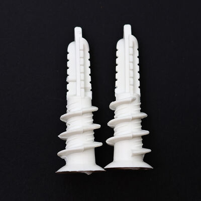 Good price M6 Self Drilling Plastic Wall Anchors 8mm X 50mm Nylon With Deep Spiral Thread Grip online