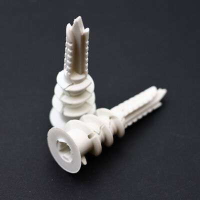 คุณภาพ Nylon PA6 Wall Self Tapping Wall Anchors 12mm X 70mm M8 Plastic Expansion Anchor โรงงาน