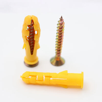 品質 Pull Out Resistant Nylon Expanding Plastic Screw Anchors M5x35mm Rack Hollow Brick Fastener Set 工場