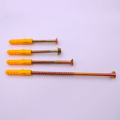 品質 Electrical Outlet Box Nylon Plastic Expansion Screw Anchor Drywall Mounting Complete Fastener Kit 工場