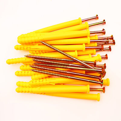 Qualität Pre Assembled Plastic Expansion Screw M4x30mm For Plasterboard Mounting Fastener Pack Fabrik